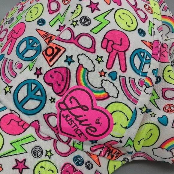 Justice Multi Neon/White Baseball Cap - Picture 3 of 12